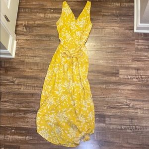 Yellow maxi dress